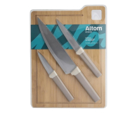 Altom Kpl. 4 elementowy do krojenia: deska bambusowa 24x33x1 cm + - 1580562 - zdjęcie 4